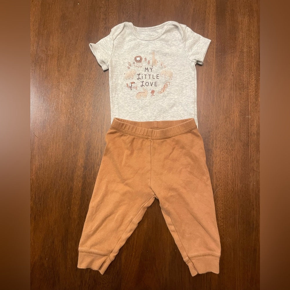Carter's Gray Animal Graphic Baby Tee